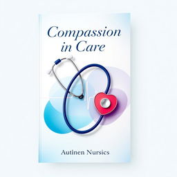A vibrant and engaging nursing book cover, featuring a stethoscope artistically intertwined with a heartbeat line, symbolizing the vital connection between nurses and patient care