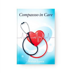 A vibrant and engaging nursing book cover, featuring a stethoscope artistically intertwined with a heartbeat line, symbolizing the vital connection between nurses and patient care