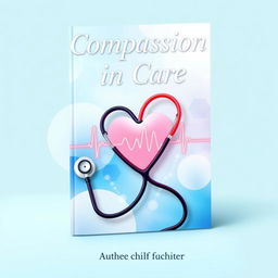 A vibrant and engaging nursing book cover, featuring a stethoscope artistically intertwined with a heartbeat line, symbolizing the vital connection between nurses and patient care