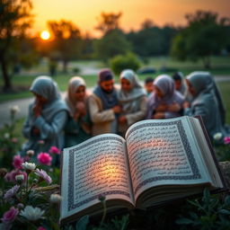 An evocative visual representation of the book titled 'The Heart of Muslim People', showcasing a sad yet healing narrative inspired by the Quran