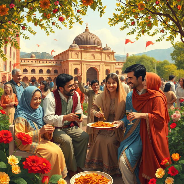 A nostalgic representation of the best moments in the lives of Iranians, showcasing lively scenes from traditional Persian festivals, family gatherings, and joyous celebrations