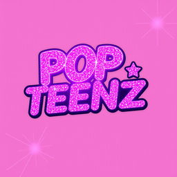 A vibrant and eye-catching logo featuring the words 'POP TEENZ' in bold, stylish typography