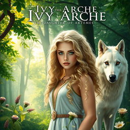 A captivating book cover for a fantasy novel featuring Greek mythology