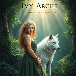 An enchanting book cover for a fantasy novel inspired by Greek mythology