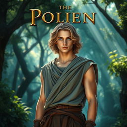 An enchanting book cover for a fantasy novel rooted in Greek mythology, featuring a 17-year-old character who is the son of Poseidon