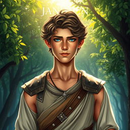 An enchanting book cover for a fantasy novel inspired by Greek mythology