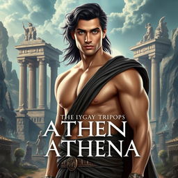 A stunning book cover for a fantasy novel steeped in Greek mythology