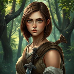 A fantasy book cover featuring a character who is the daughter of Ares, a strong 17-year-old adolescent