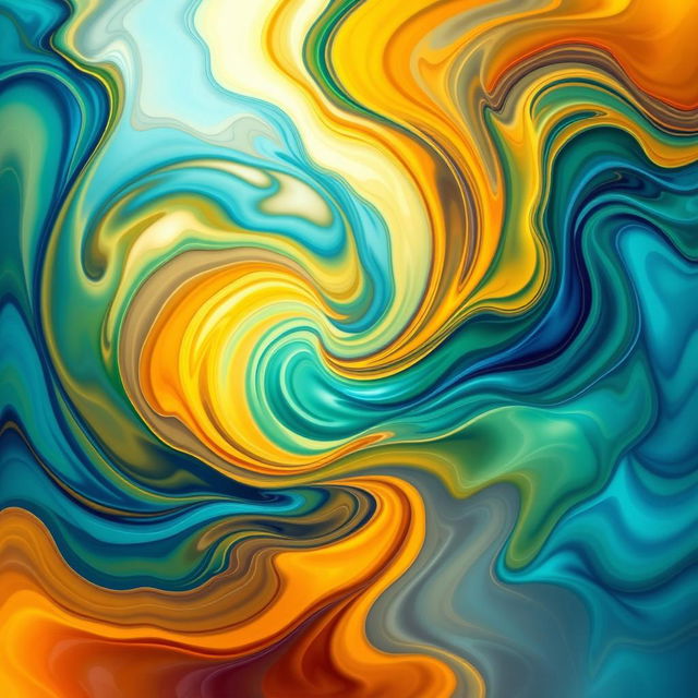 An abstract representation of transformation and change, featuring swirling colors that blend together, symbolizing evolution and growth