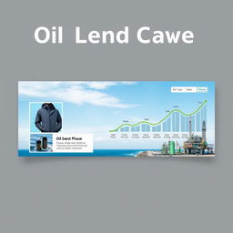 A creative LinkedIn profile cover photo design combining elements of jackets and a scenic seaside with oil and gas refinery structures resembling the phases of Iran's South Pars