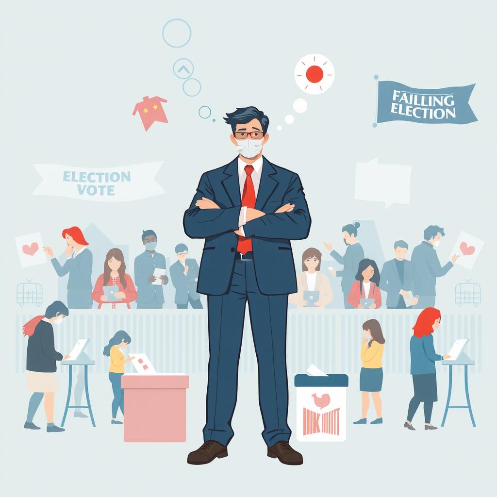 A thought-provoking illustration symbolizing the concept of election supervision in democracy