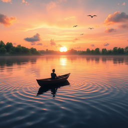 A serene landscape depicting the essence of the phrases 'La Tahzan' (Do not be sad) and 'La Takhaf' (Do not fear)