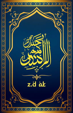 A stunning book cover for a book titled in Arabic "زيادة المساعدة" (Increase in Assistance)