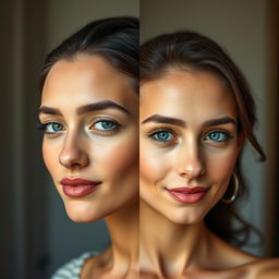 Merge the face from image one onto the face from image two, creating a seamless blend