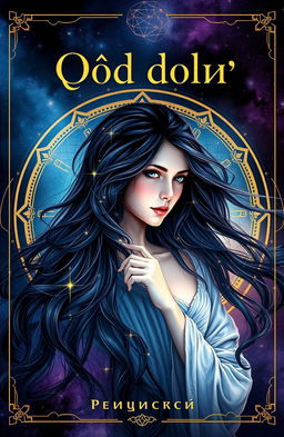 A captivating book cover for 'Код долі' (The Code of Destiny), featuring a mystical and ethereal design