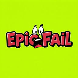 A creatively designed logo that reads "Epic Fail" in bold, stylized lettering