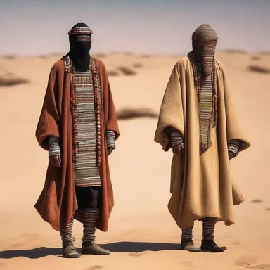 In the futuristic world of the novel, everyone wore fashionable clothing made of aba, a fabric woven from goat hair and camel hair.