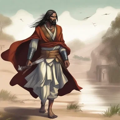 The protagonist of the novel wore a flowing aba as he embarked on his epic journey.
