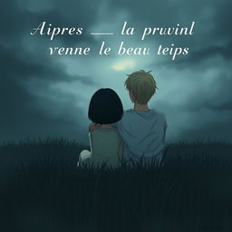 A4 book cover for the story titled 'Après la pluie vient le beau temps'