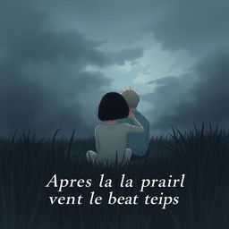 A4 book cover for the story titled 'Après la pluie vient le beau temps'