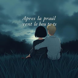 A4 book cover for the story titled 'Après la pluie vient le beau temps'
