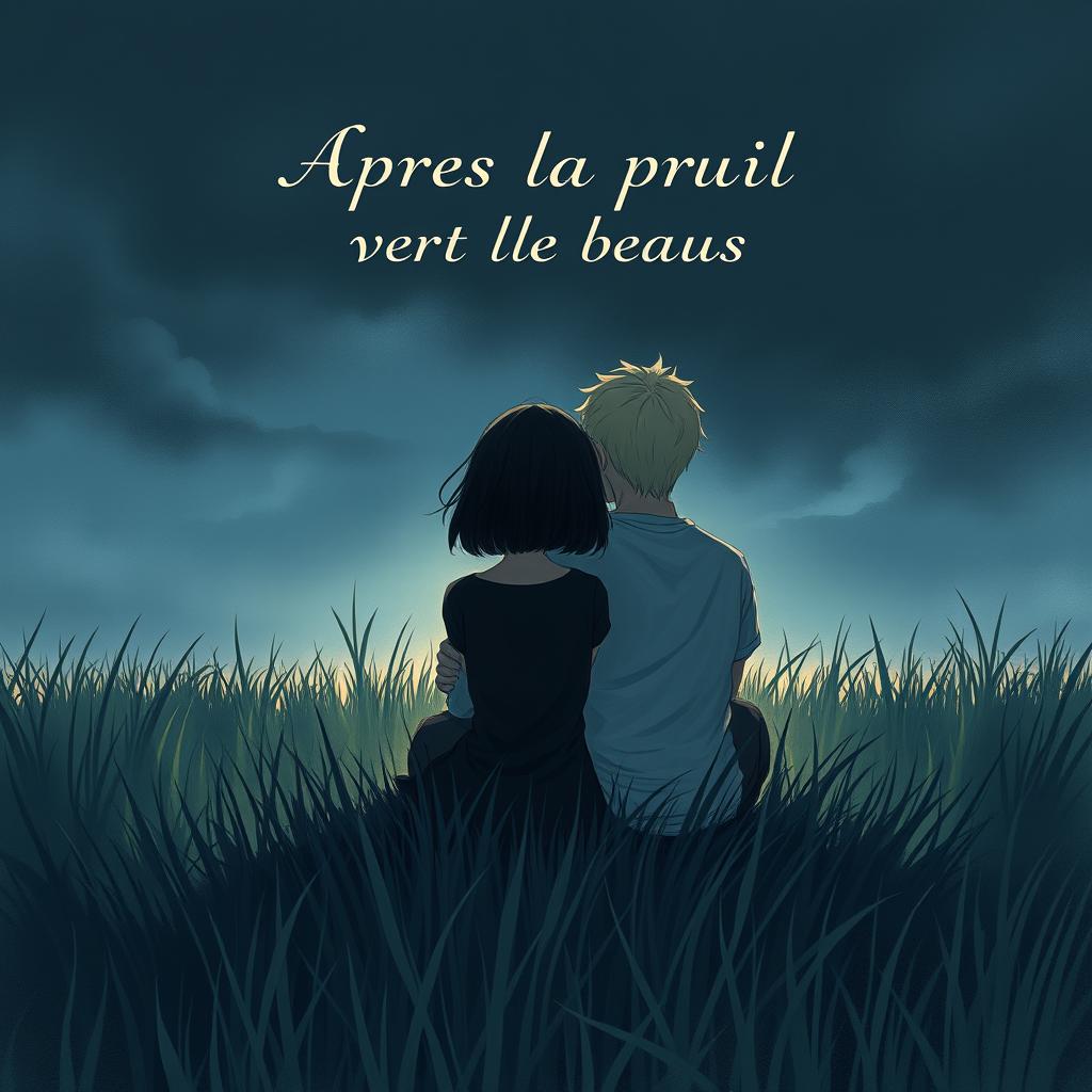 A4 book cover for the story titled 'Après la pluie vient le beau temps'