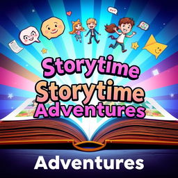 A vibrant and eye-catching YouTube thumbnail that visually represents storytelling