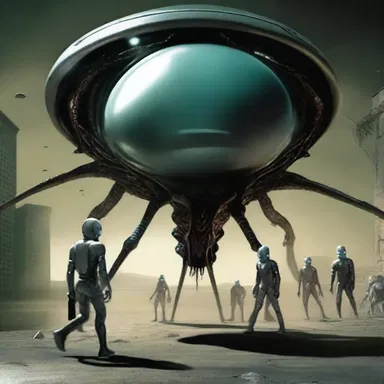 In the science fiction novel, the evil aliens used a sinister device to abacinate their enemies, leaving them helpless and blind.