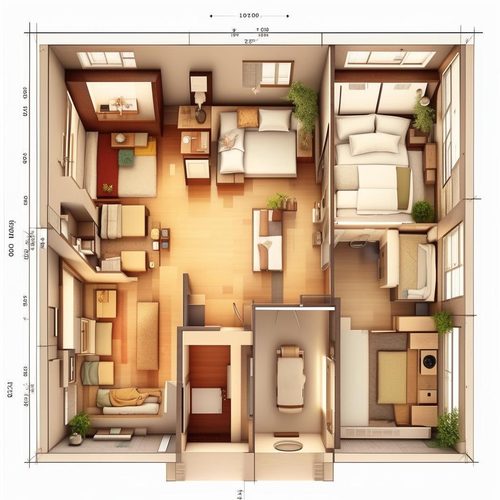 Generate an architectural layout of a bedroom of size 7'11" × 7'6" with an attached bathroom of size 3'7" × 7'5"