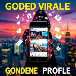 An intriguing visual representation of a hidden Instagram profile, illustrating the concept of going viral while maintaining anonymity