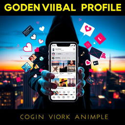 An intriguing visual representation of a hidden Instagram profile, illustrating the concept of going viral while maintaining anonymity