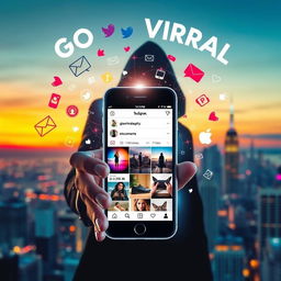 An intriguing visual representation of a hidden Instagram profile, illustrating the concept of going viral while maintaining anonymity