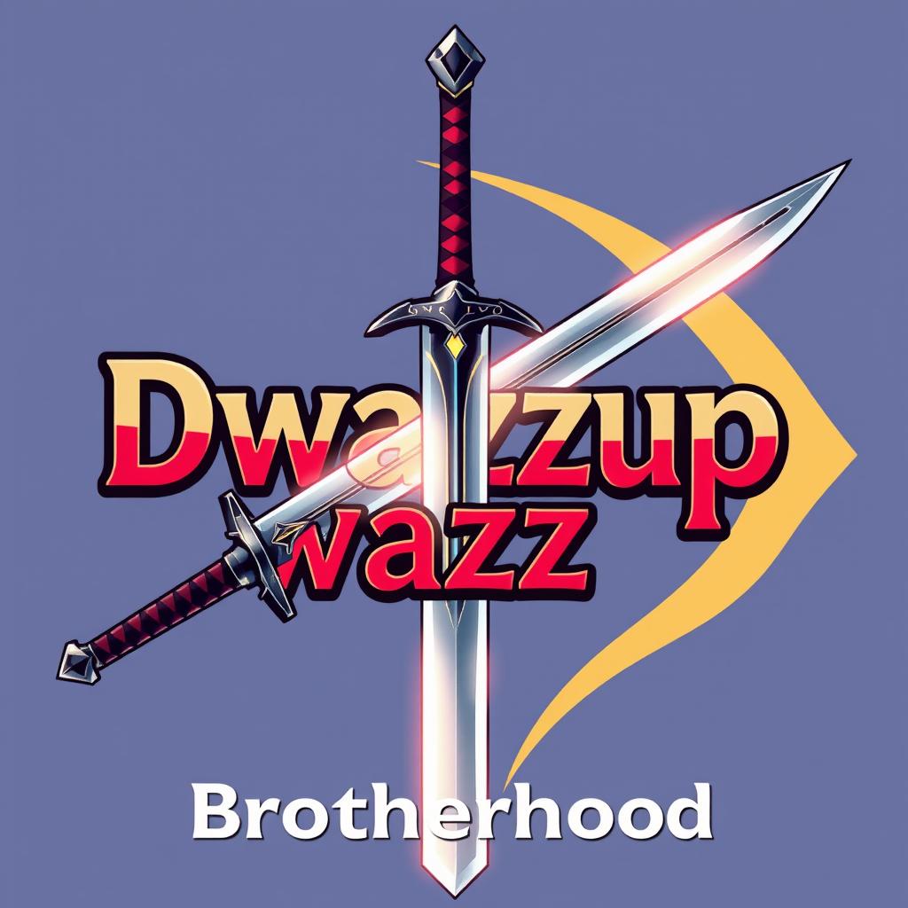 A detailed illustration of Kirito's iconic sword, the Elucidator from Sword Art Online, showcasing its sleek design and shimmering blade