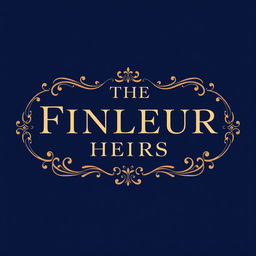 Create an elegant and sophisticated design featuring the title "The Finleur Heirs"