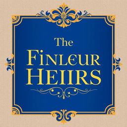 Create an elegant and sophisticated design featuring the title "The Finleur Heirs"