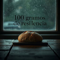 A cinematic poster titled '100 gramos de resiliencia'