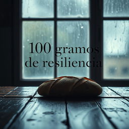 A cinematic poster titled '100 gramos de resiliencia'