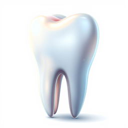 A detailed and vibrant vector illustration of a tooth, featuring realistic textures and shades that highlight its anatomy