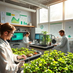 An innovative laboratory focused on sustainable energy solutions using waste materials