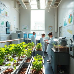 An innovative laboratory focused on sustainable energy solutions using waste materials