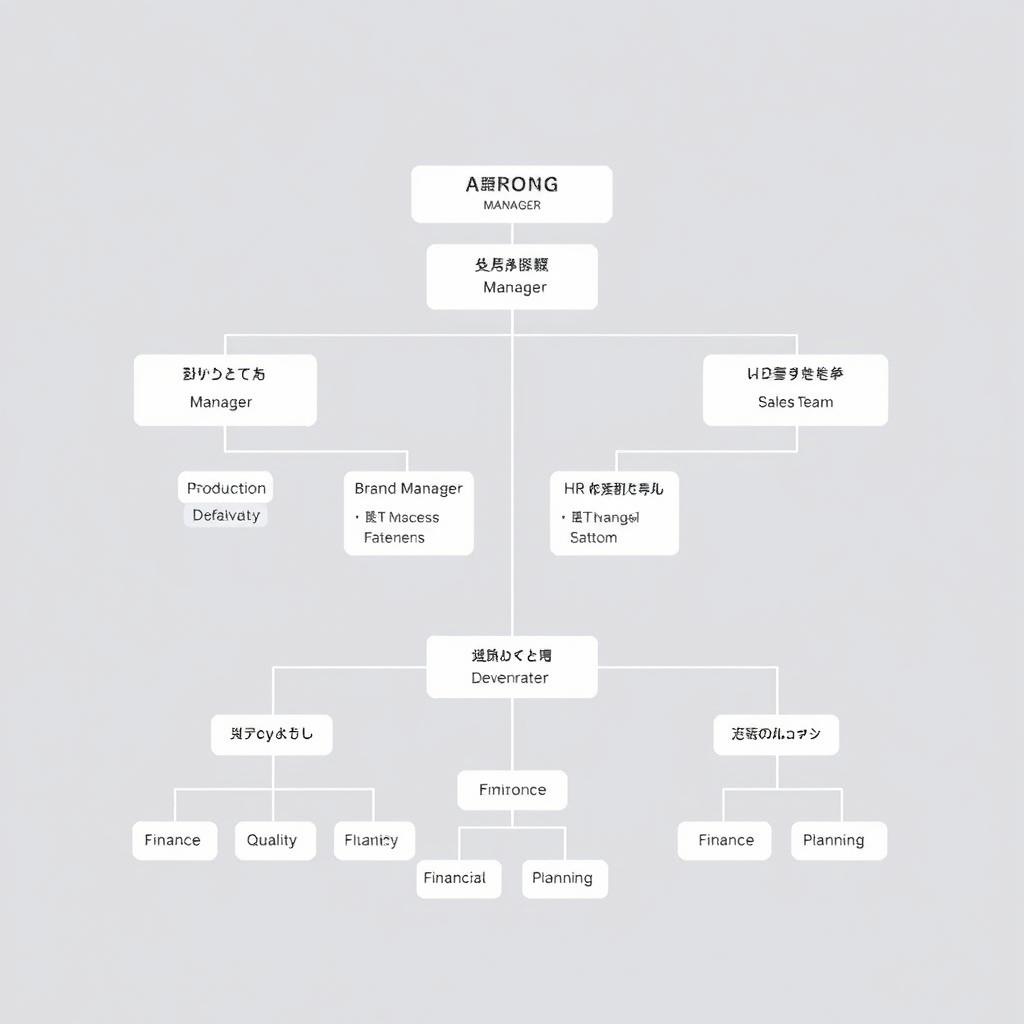 An intricate organogram for Aarong, showcasing a well-structured corporate hierarchy
