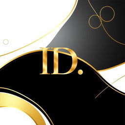 An elegant wallpaper design featuring the initials 'I