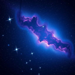 A stunning digital art representation of a starry night sky, perfect for a space-themed logo
