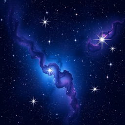 A stunning digital art representation of a starry night sky, perfect for a space-themed logo