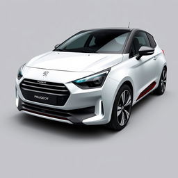 A stunning and realistic hybrid design of the Pride car and the Peugeot Pars