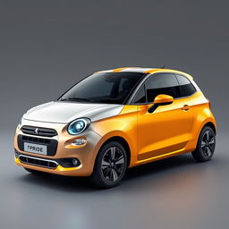 A stunning and realistic hybrid design of the Pride car and the Peugeot Pars, showcasing a unique blend that highlights the best features of both vehicles