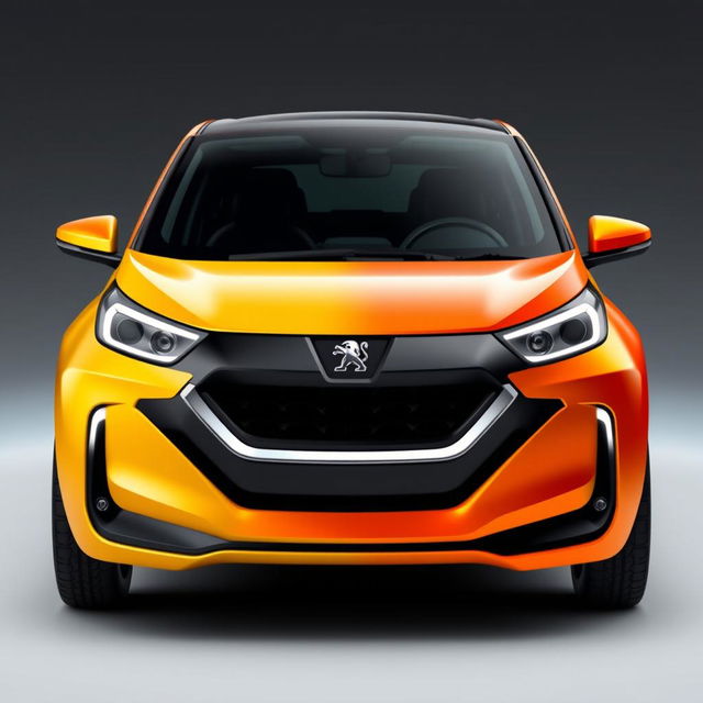 A stunning and realistic hybrid design of the Pride car and the Peugeot Pars, showcasing a unique blend that highlights the best features of both vehicles