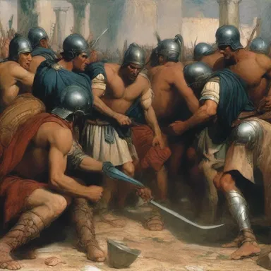 The abasement of defeated soldiers during ancient Roman times was a common practice.