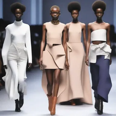 The designer showcased an avant-garde collection that aimed to challenge societal norms and break free from the abasement of traditional fashion.