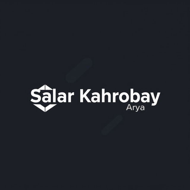 Logo design for an industrial company named 'Salar Kahrobay Ariya'